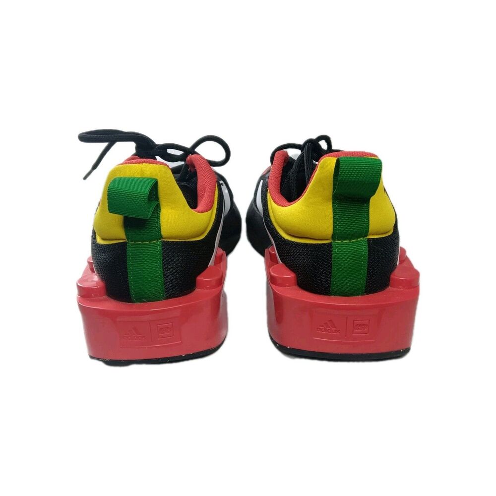 adidas Tech Runner x LEGO Shoes Boys Size 6 Sneakers Low Black Red - HP5882 - Picture 6 of 11
